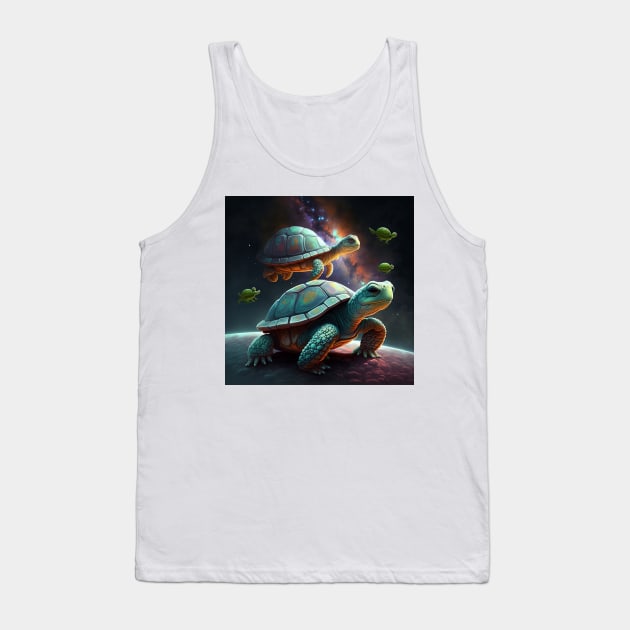 Space Turtles Tank Top by ArtShotss